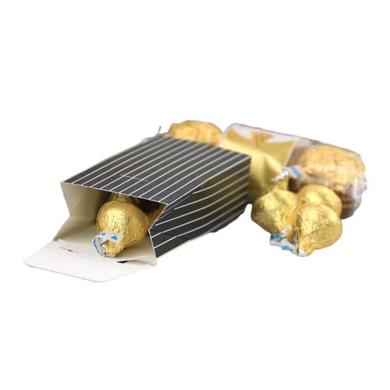 Bride and Groom Candy Favour Boxes with Ribbon — Wedding Favour Bags (Pack of 20 or 30)