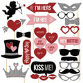 Wedding Photo Booth Props Set (27 Pieces)