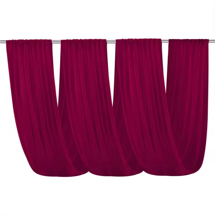 Wedding Ceiling Drape Curtains — Sheer Fabric Backdrop for Wedding and Event Decoration