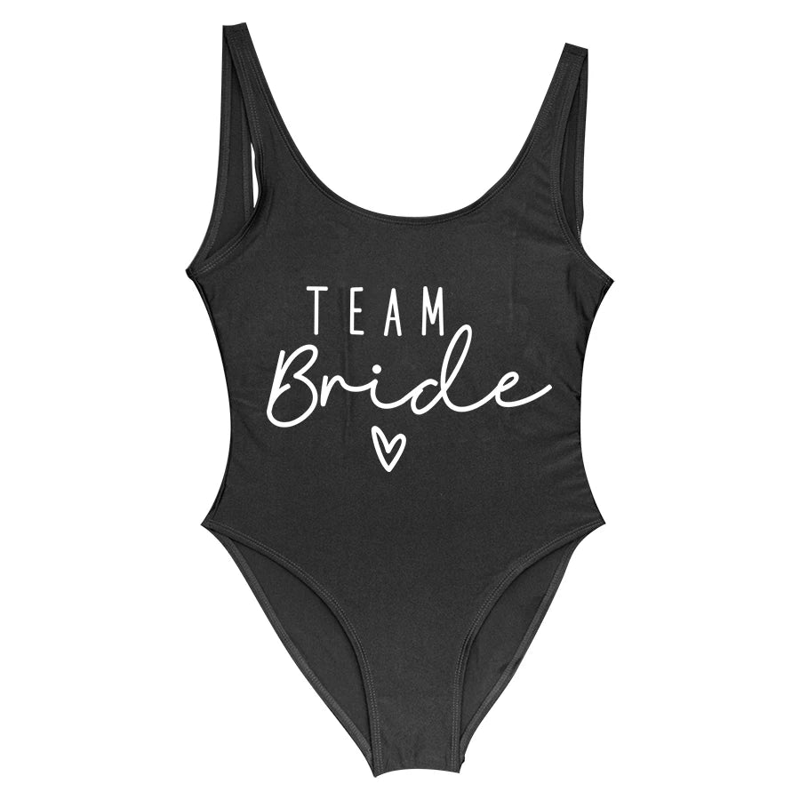 Hen Party One-Piece Swimsuit – Bride To Be Bachelorette Swimwear