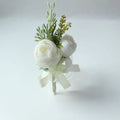 Silk Rose Wrist Corsage & Boutonniere