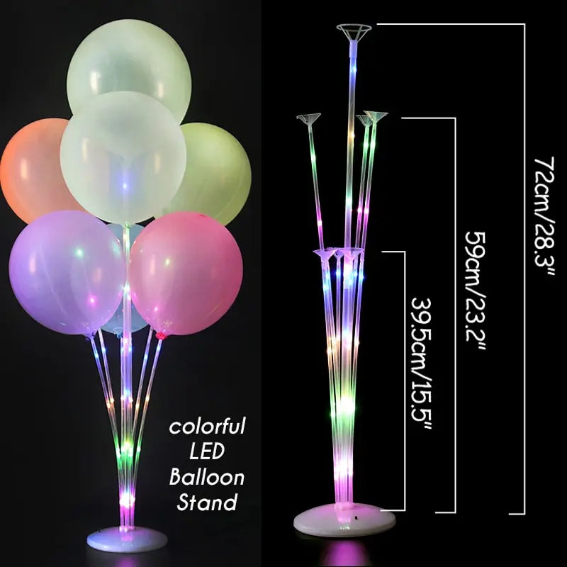 LED Balloon Stand | Glow Column for Weddings, Baby Showers & Parties