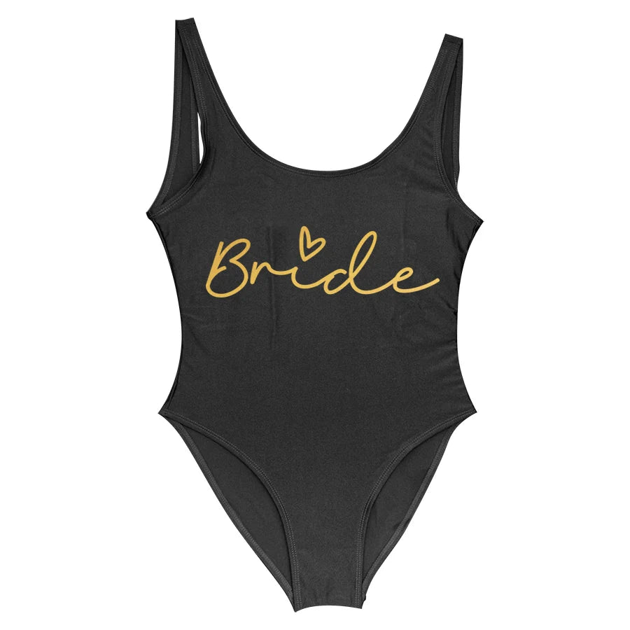 Hen Party One-Piece Swimsuit – Bride To Be Bachelorette Swimwear