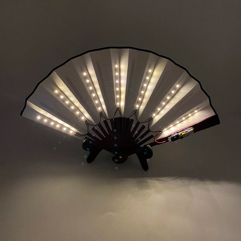 LED Folding Fan | Glow Hand Fan for Rave, Party & Stage Performance