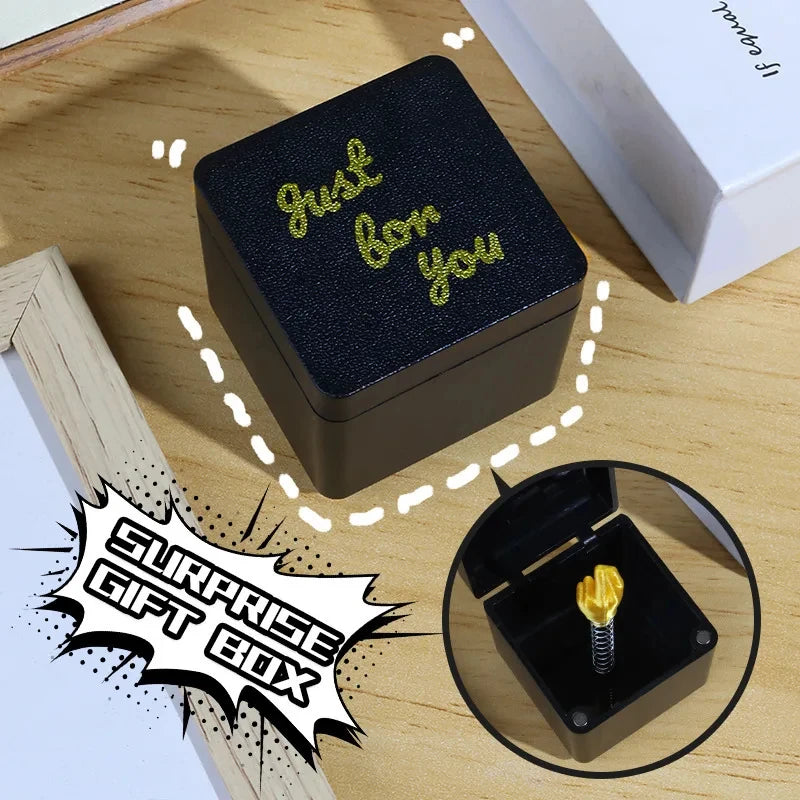 Surprise Middle Finger Gift Box — Funny Prank Box for Birthdays, Christmas & Any Occasion