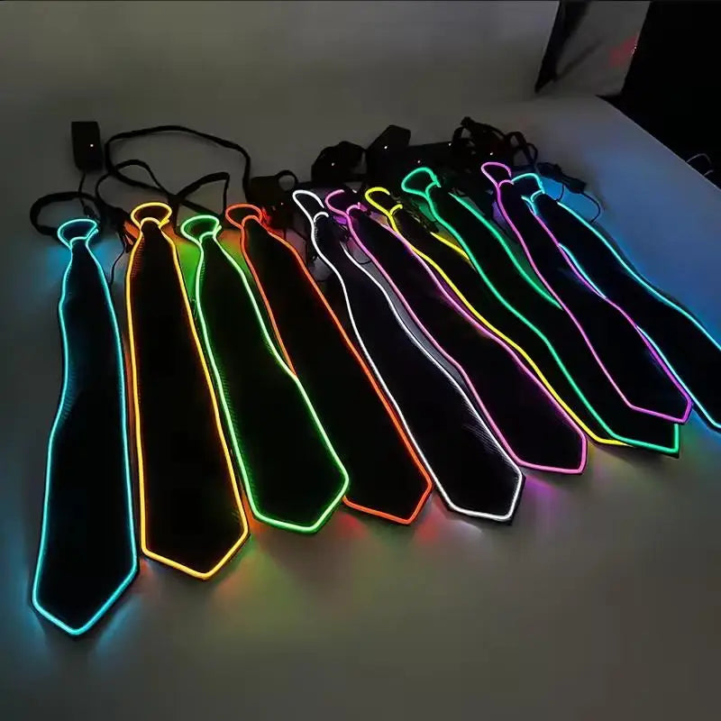 LED Light Up Necktie | Flashing Glow Tie for Party, Festival & Events