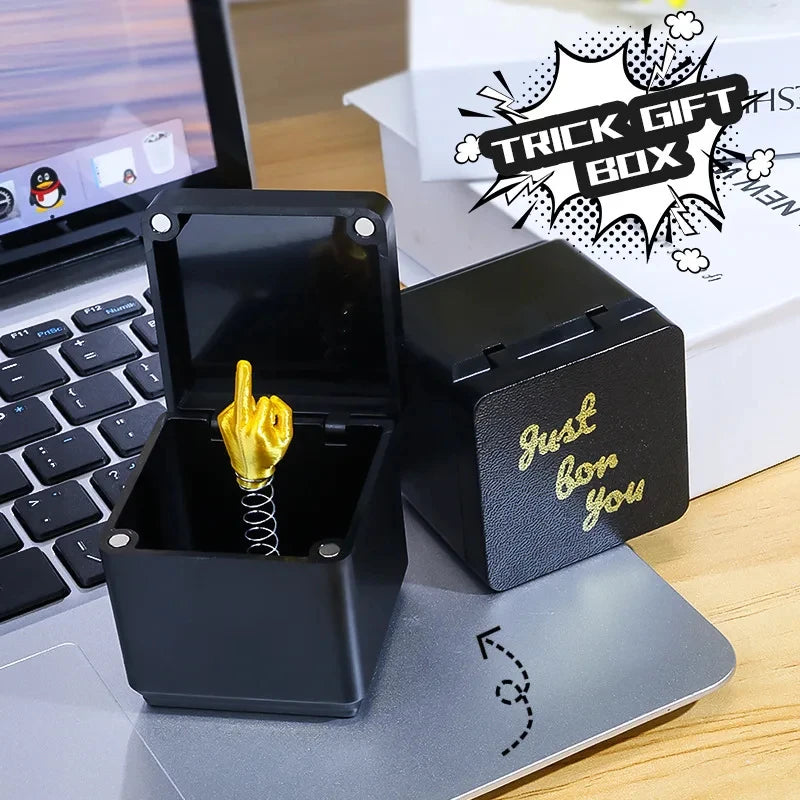 Surprise Middle Finger Gift Box — Funny Prank Box for Birthdays, Christmas & Any Occasion