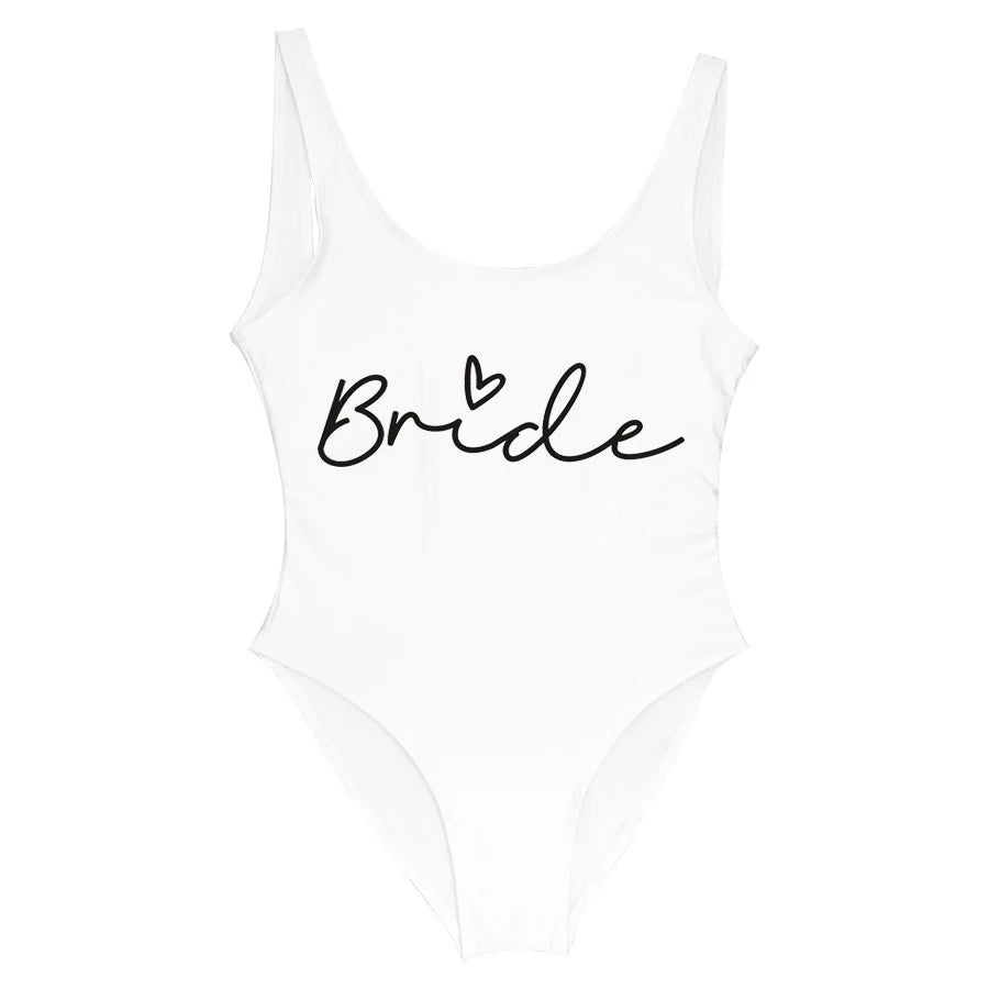 Hen Party One-Piece Swimsuit – Bride To Be Bachelorette Swimwear