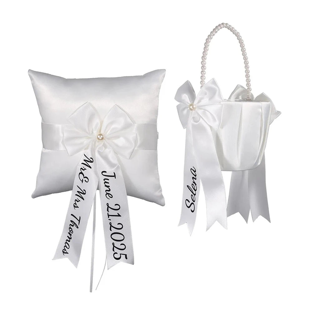 Flower Girl Basket & Ring Bearer Pillow