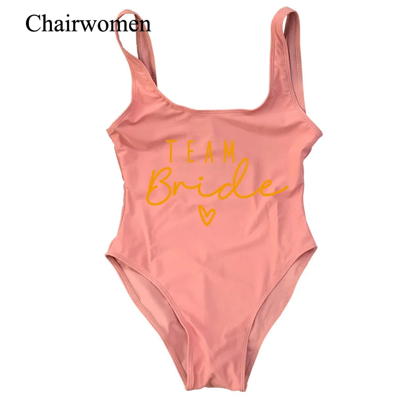 Hen Party One-Piece Swimsuit – Bride To Be Bachelorette Swimwear