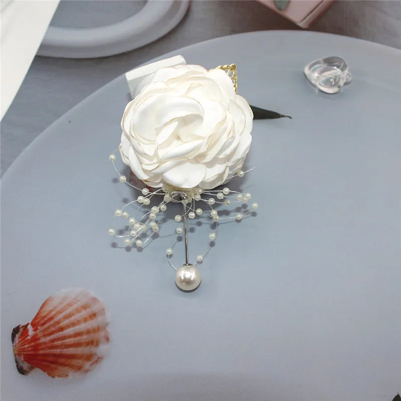 Bridesmaid Wrist Flower Corsage Bracelet