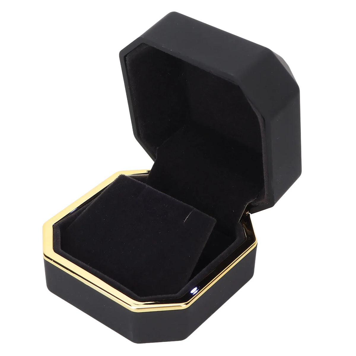 LED Lighted Jewellery Gift Box — Earring & Ear Stud Display Case (Black or White)