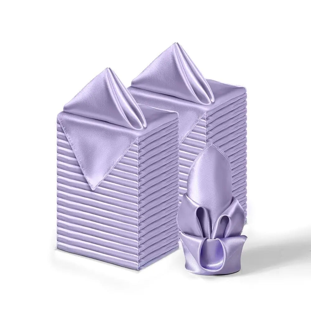 Satin Dinner Napkins 30x30cm — Wedding and Party Table Decoration (Pack of 24)