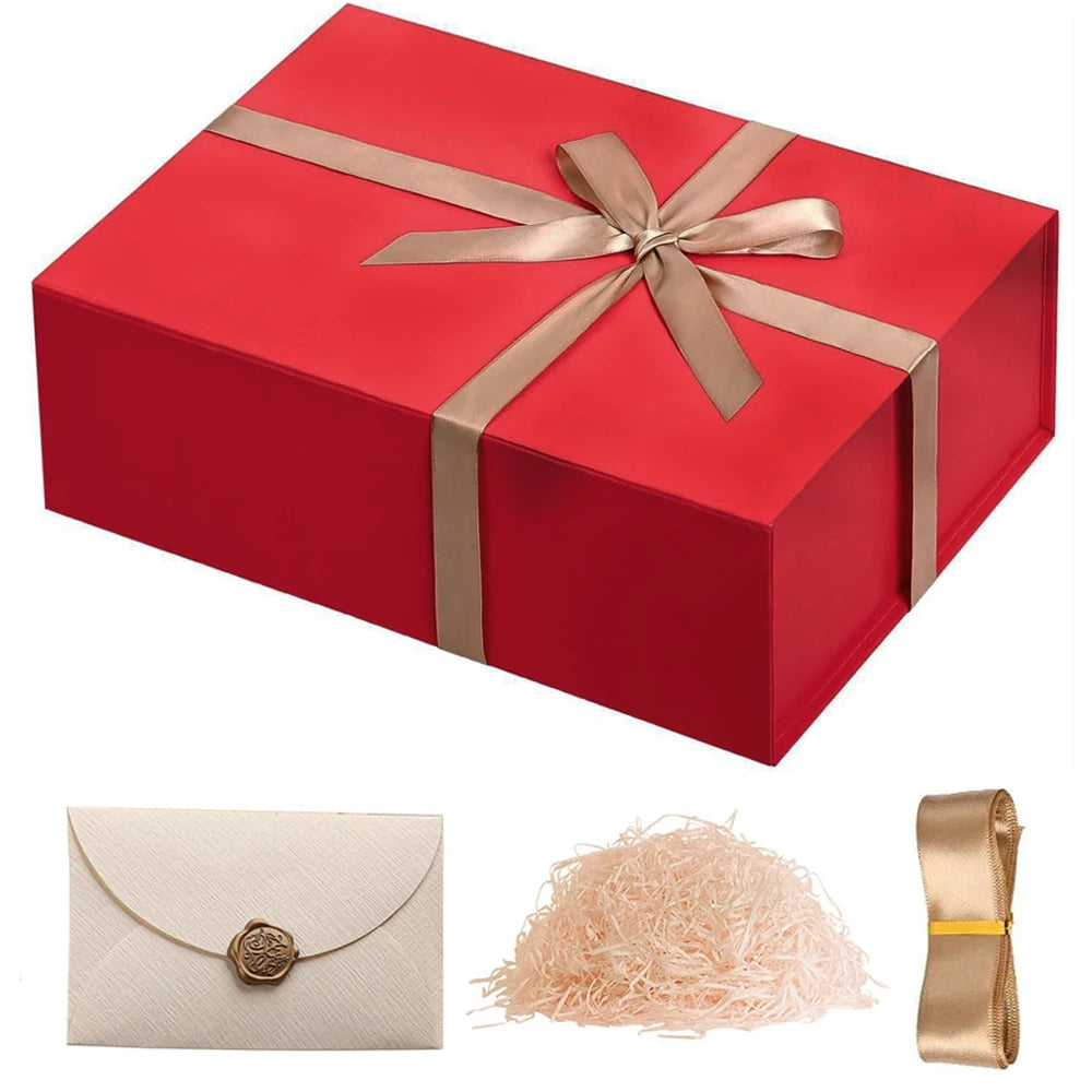 Luxury Magnetic Gift Box with Lid — Collapsible (Single or 4-Pack Gift Set)