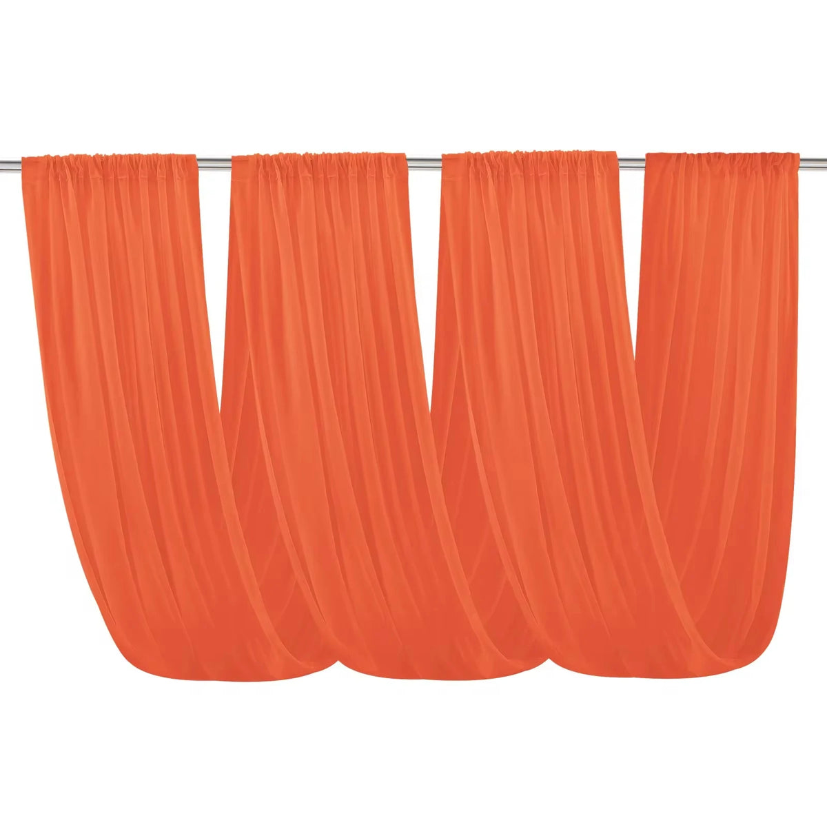 Wedding Ceiling Drape Curtains — Sheer Fabric Backdrop for Wedding and Event Decoration