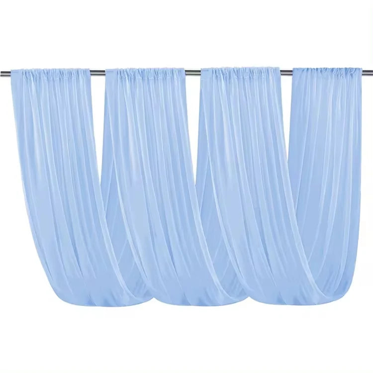 Wedding Ceiling Drape Curtains — Sheer Fabric Backdrop for Wedding and Event Decoration