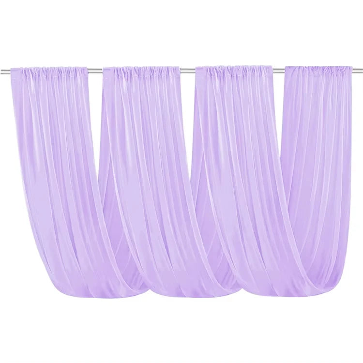 Wedding Ceiling Drape Curtains — Sheer Fabric Backdrop for Wedding and Event Decoration