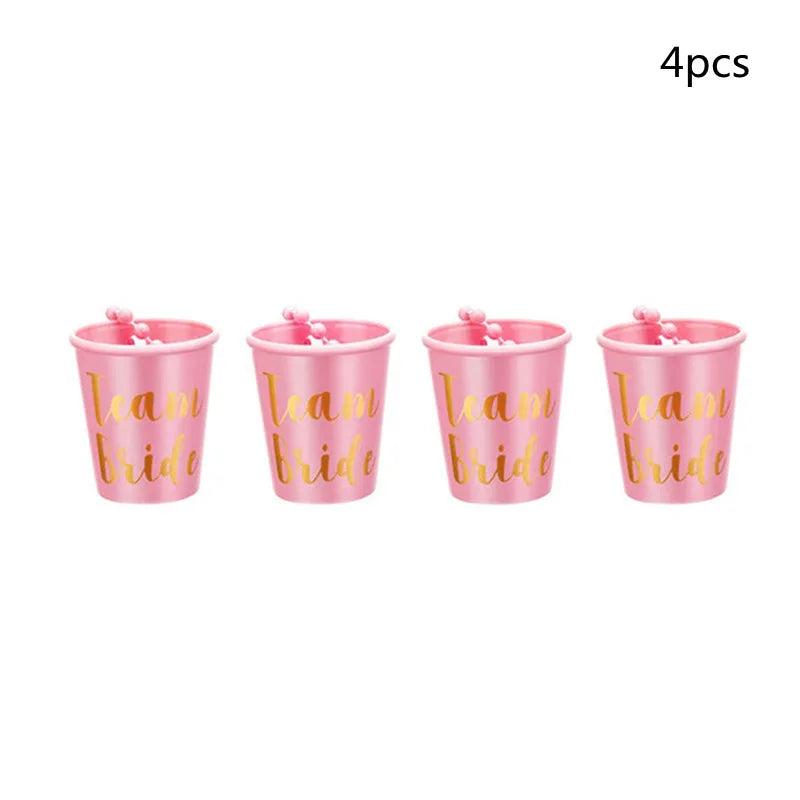 Team Bride To Be Cup & Shot Glass Set