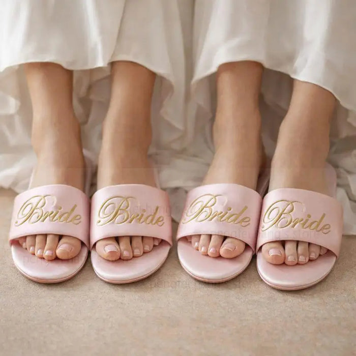Bride & Bridesmaid Satin Slippers