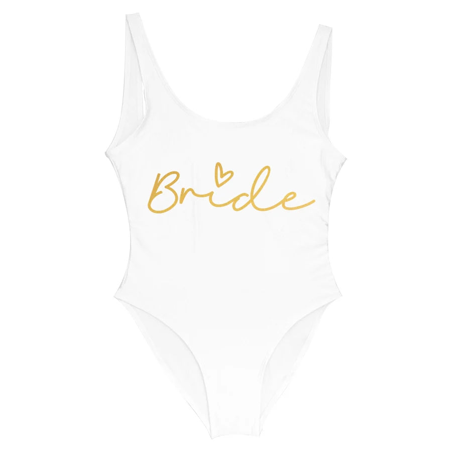 Hen Party One-Piece Swimsuit – Bride To Be Bachelorette Swimwear