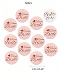 12pcs Bridal Team Badge Set
