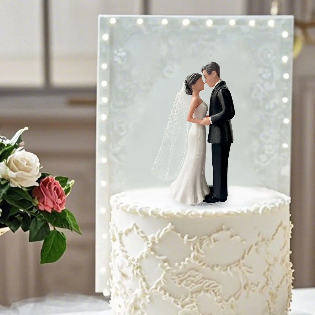 Wedding Cake Topper Bride and Groom