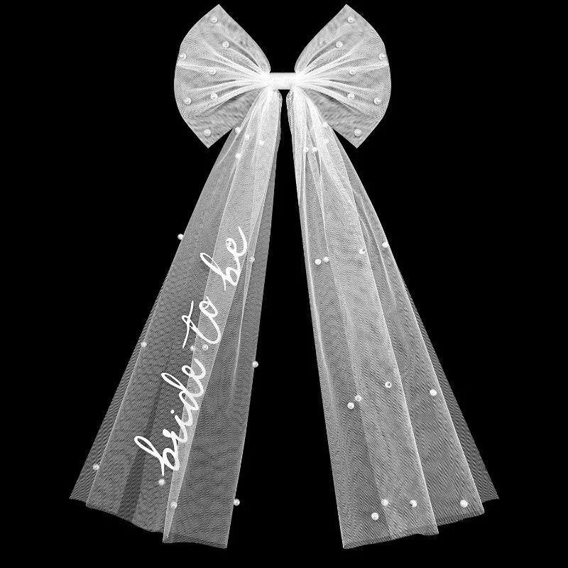 Bride To Be Bow Veil