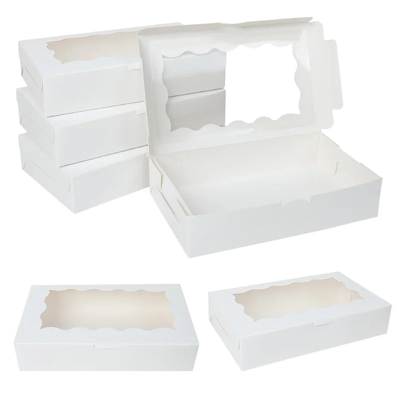 Kraft Window Gift Boxes — Candy, Cookie & Bakery Packaging (5, 10 or 20 Pack)