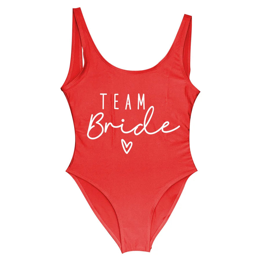 Hen Party One-Piece Swimsuit – Bride To Be Bachelorette Swimwear