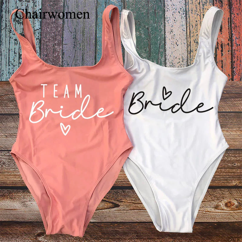 Hen Party One-Piece Swimsuit – Bride To Be Bachelorette Swimwear