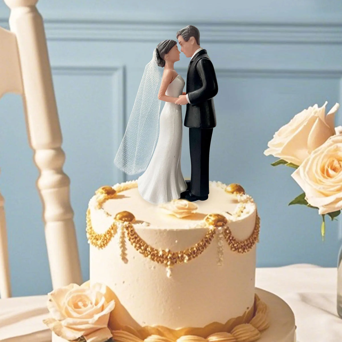 Wedding Cake Topper Bride and Groom