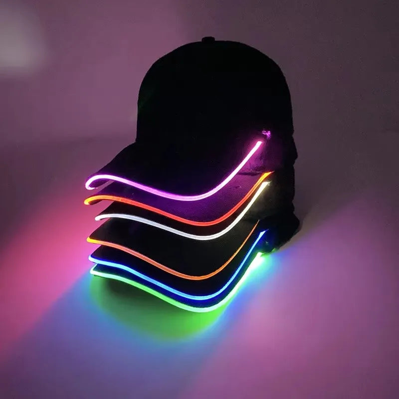 LED Baseball Cap | Glow Party Hat for Festivals, Weddings & Events