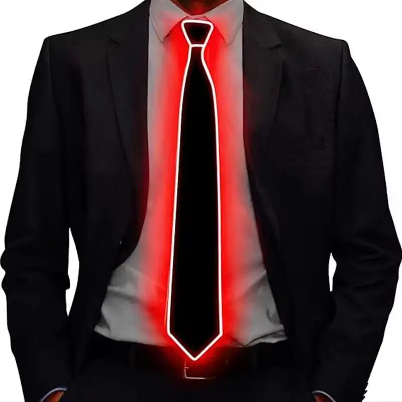 LED Light Up Necktie | Flashing Glow Tie for Party, Festival & Events