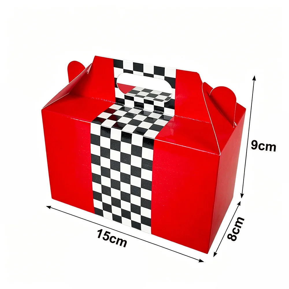 Racing Car Theme Party Gift Boxes — Kids Birthday Favour Boxes (10, 20 or 30 Pack)