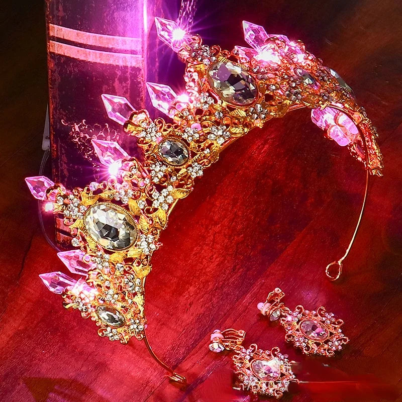 Glow Bride Crown Tiara with LED Lights