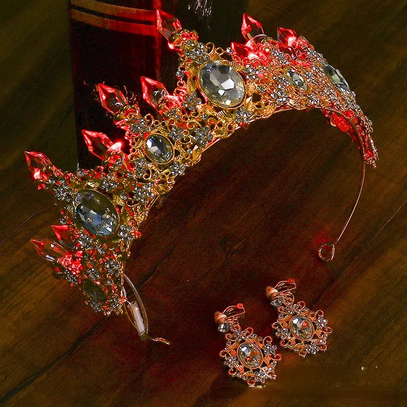 Glow Bride Crown Tiara with LED Lights