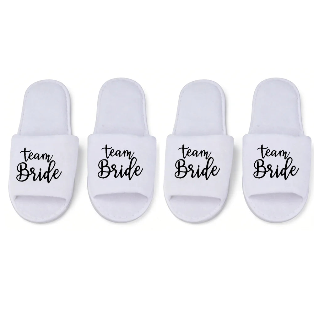 Team Bride & Team Groom Slipper Set