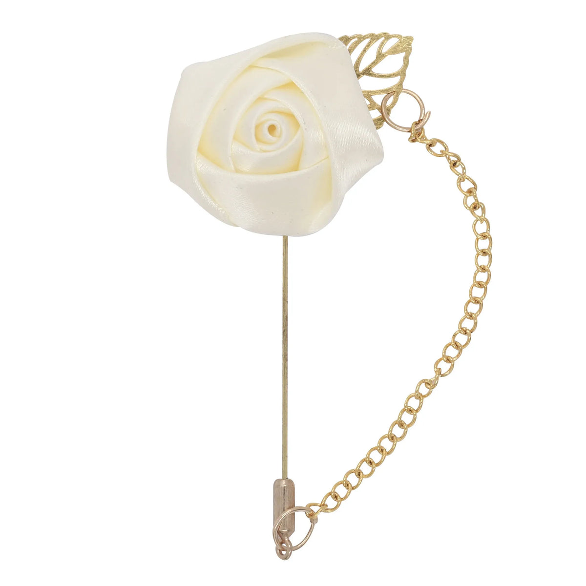 Burgundy Rose Boutonniere & Brooch