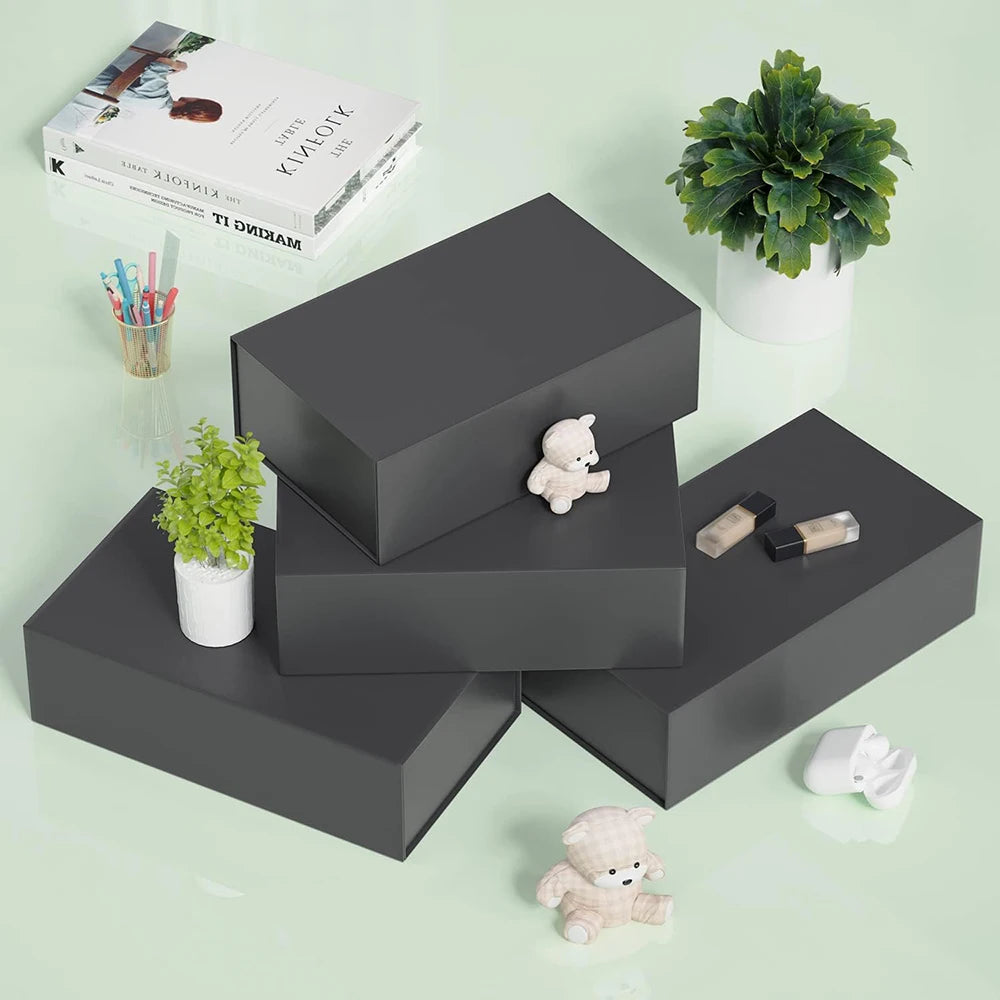 Luxury Magnetic Gift Box with Lid — Collapsible (Single or 4-Pack Gift Set)