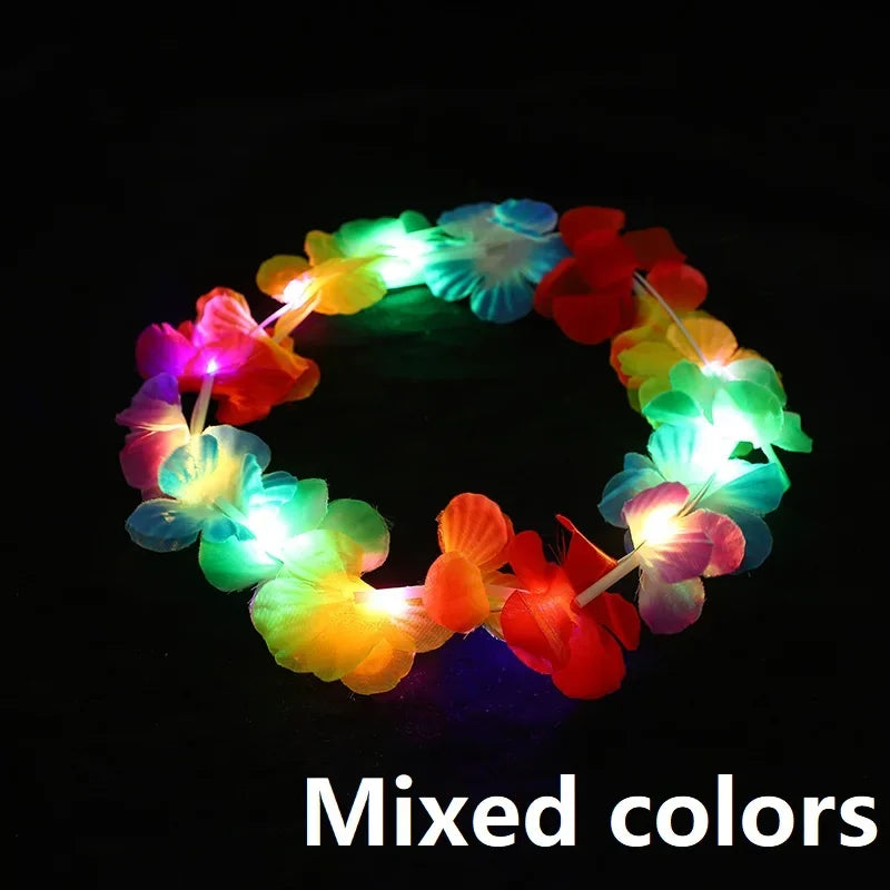 LED Flower Crown Headband | Glow Party & Festival Decoration