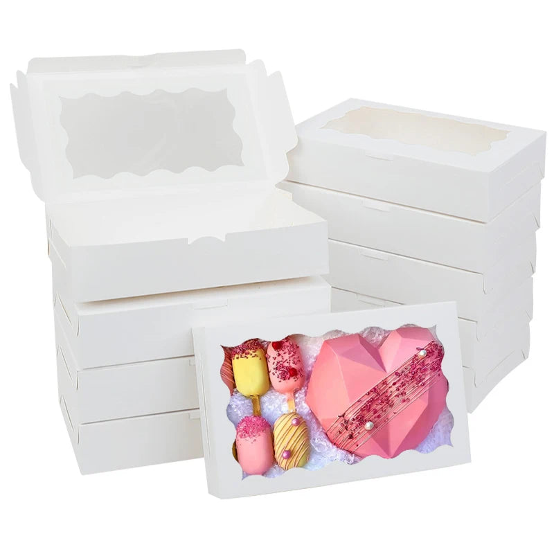 Kraft Window Gift Boxes — Candy, Cookie & Bakery Packaging (5, 10 or 20 Pack)