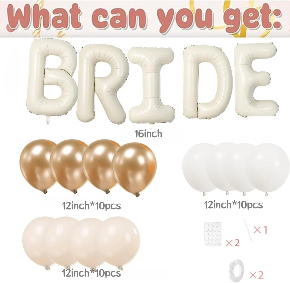 Bride to Be Balloon Set