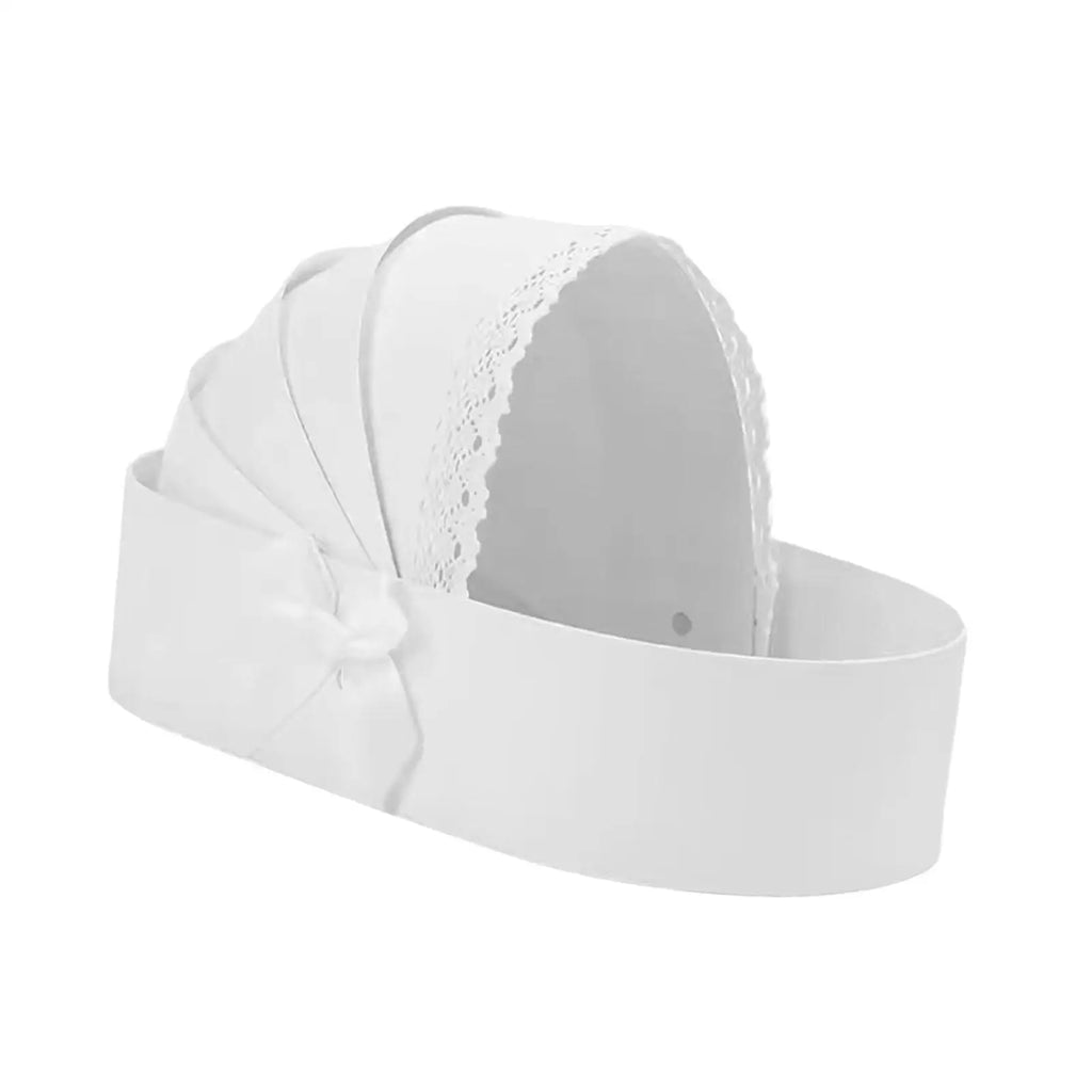 Baby Shower Cradle Floral Gift Box — Fillable Flower Basket for Baby Showers & Celebrations