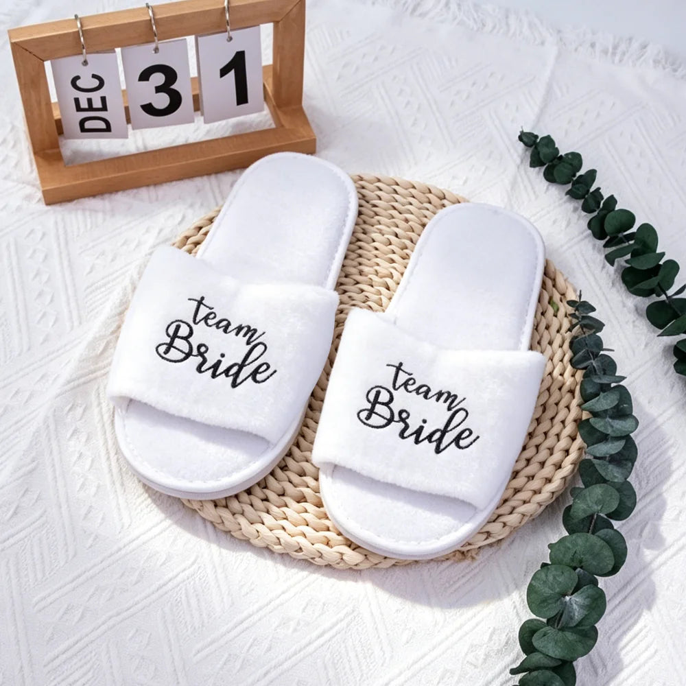 Team Bride & Team Groom Slipper Set