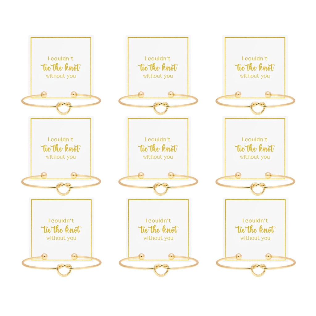 Bridesmaid Bracelet Set | Gold Tone Hen Party Gift