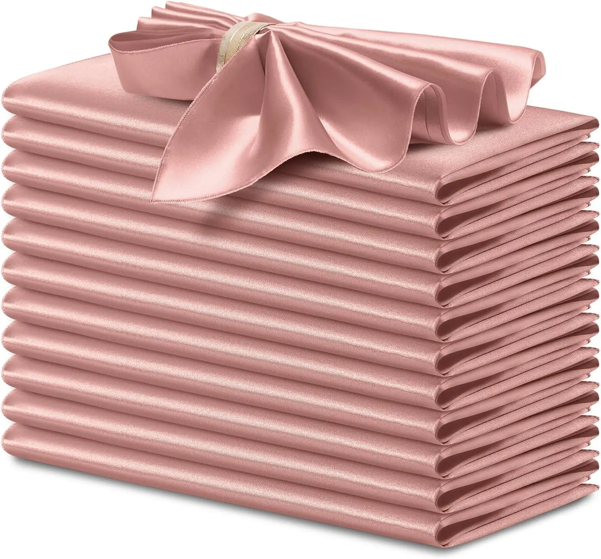 Satin Dinner Napkins 30x30cm — Wedding and Party Table Decoration (Pack of 24)