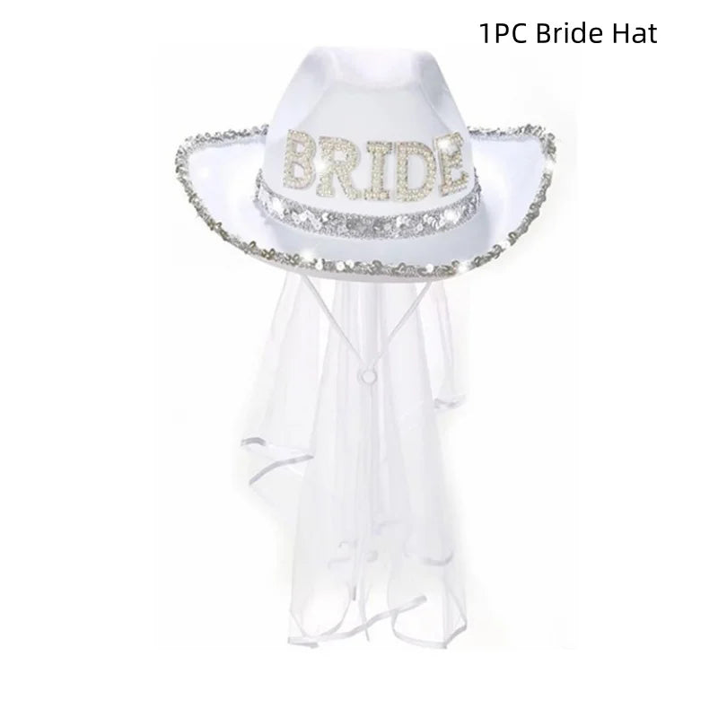 Bride to Be Satin Sash and Hat Set