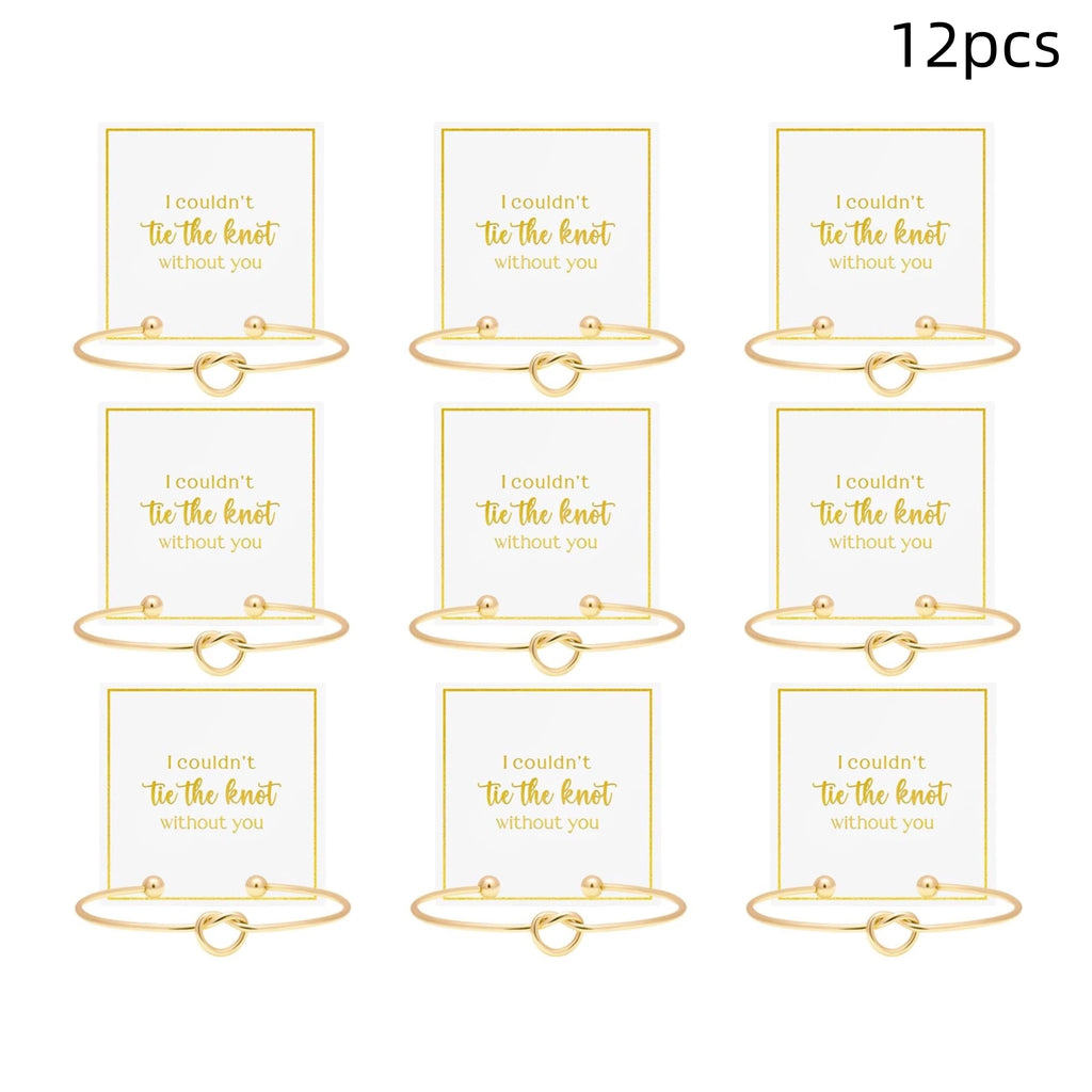 Bridesmaid Bracelet Set | Gold Tone Hen Party Gift