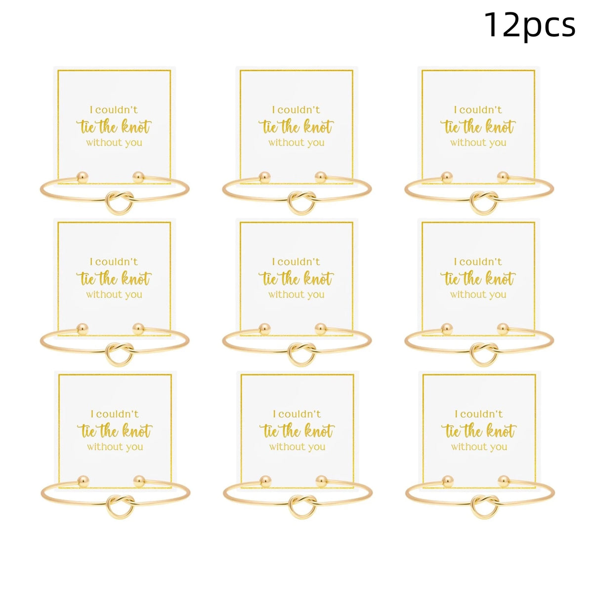 Bridesmaid Bracelet Set | Gold Tone Hen Party Gift