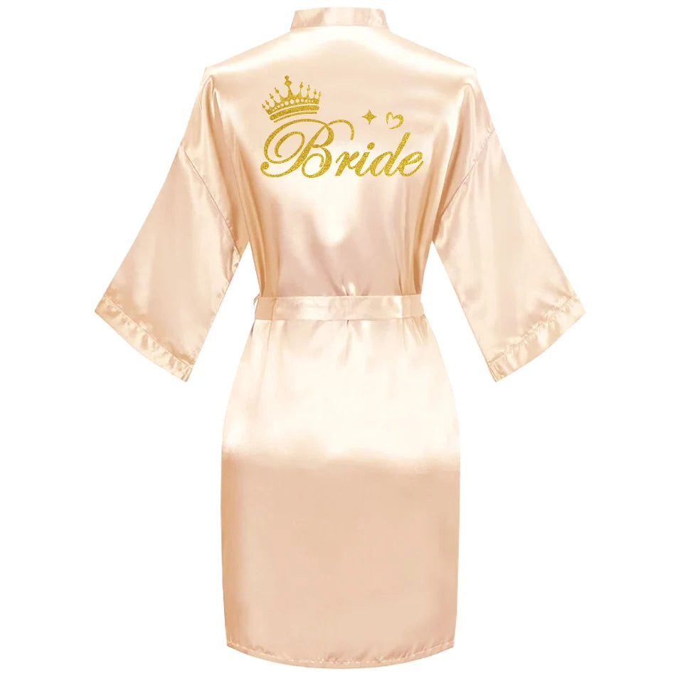 Embroidered Bridal Robe – Bride, Bridesmaid, Maid of Honour & More